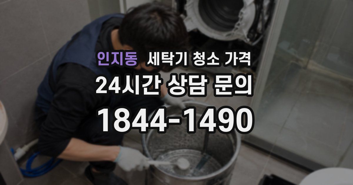 인지동 세탁기 청소 가격