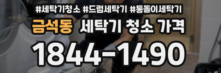 금석동 세탁기 청소 가격