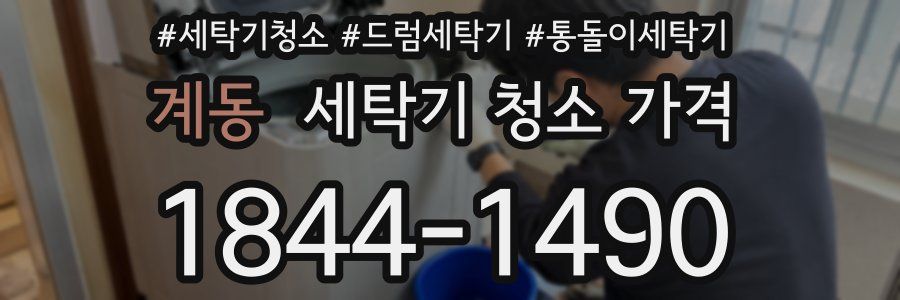 계동 세탁기 청소 가격