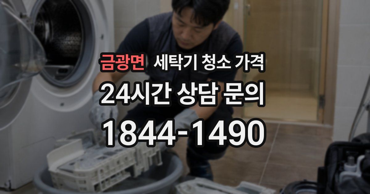 금광면 세탁기 청소 가격