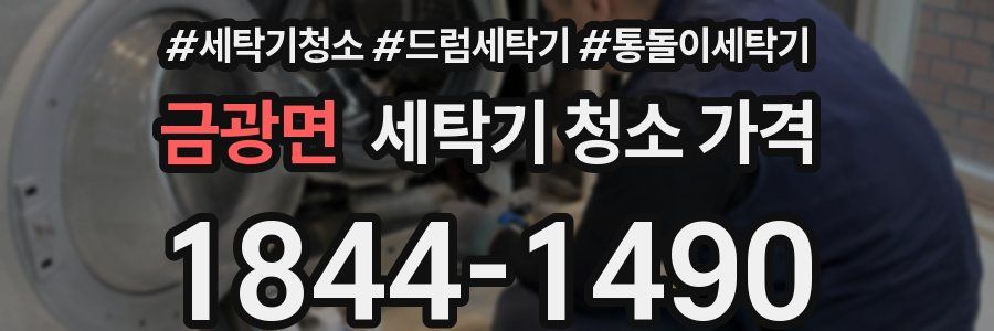 금광면 세탁기 청소 가격