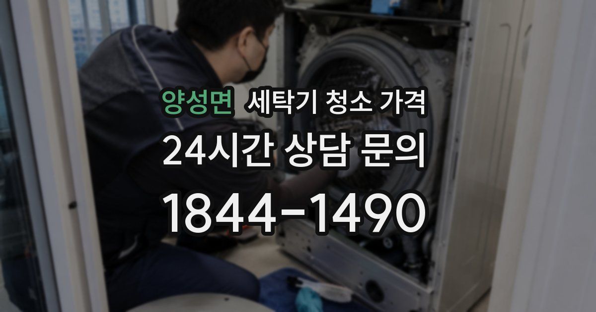 양성면 세탁기 청소 가격