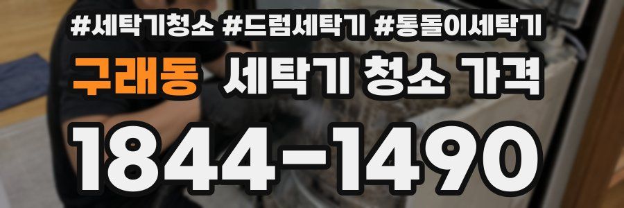 구래동 세탁기 청소 가격