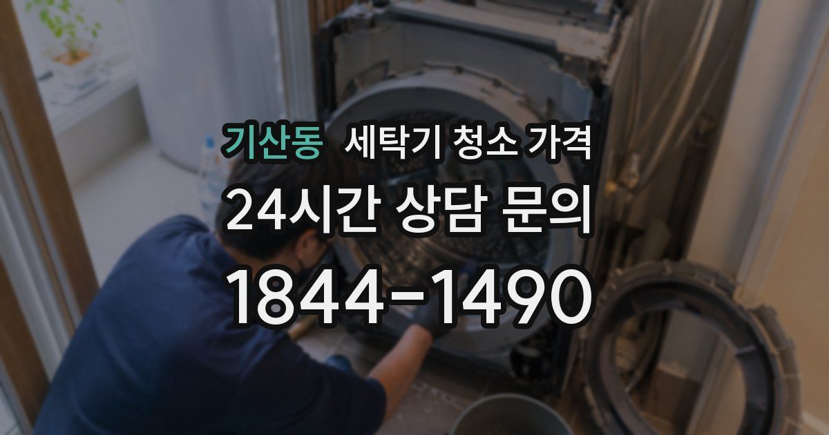 기산동 세탁기 청소 가격
