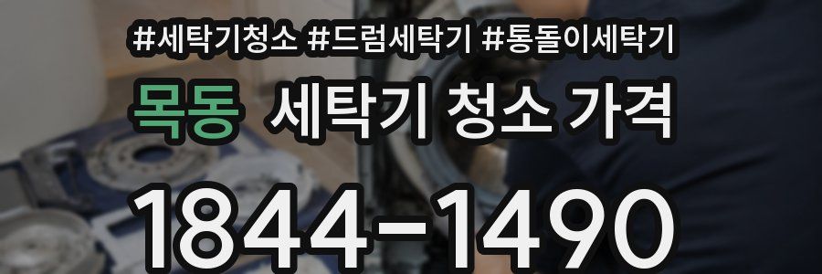 목동 세탁기 청소 가격