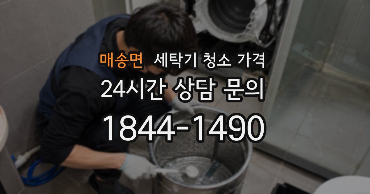 매송면 세탁기 청소 가격
