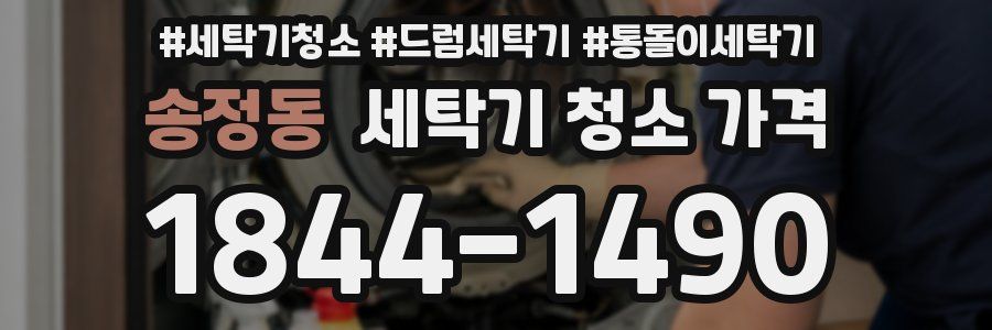 송정동 세탁기 청소 가격