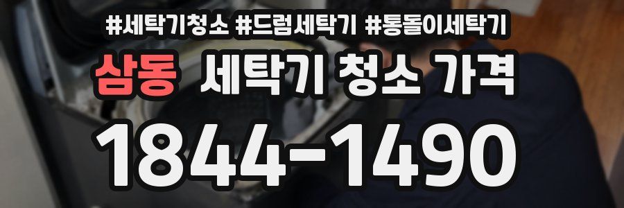 삼동 세탁기 청소 가격