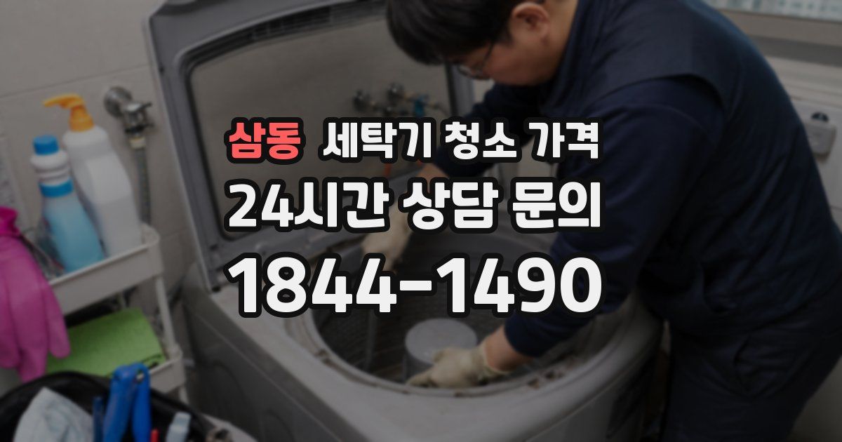 삼동 세탁기 청소 가격
