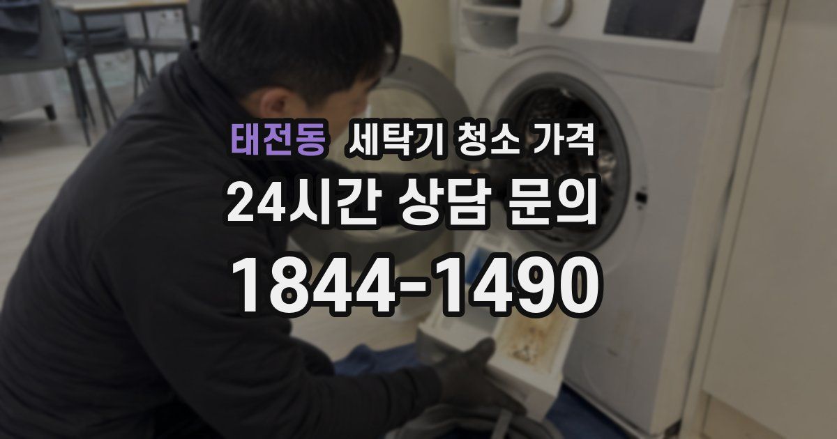 태전동 세탁기 청소 가격