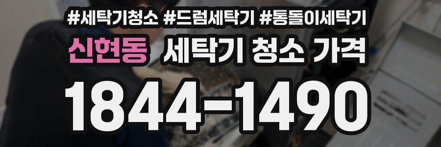 신현동 세탁기 청소 가격