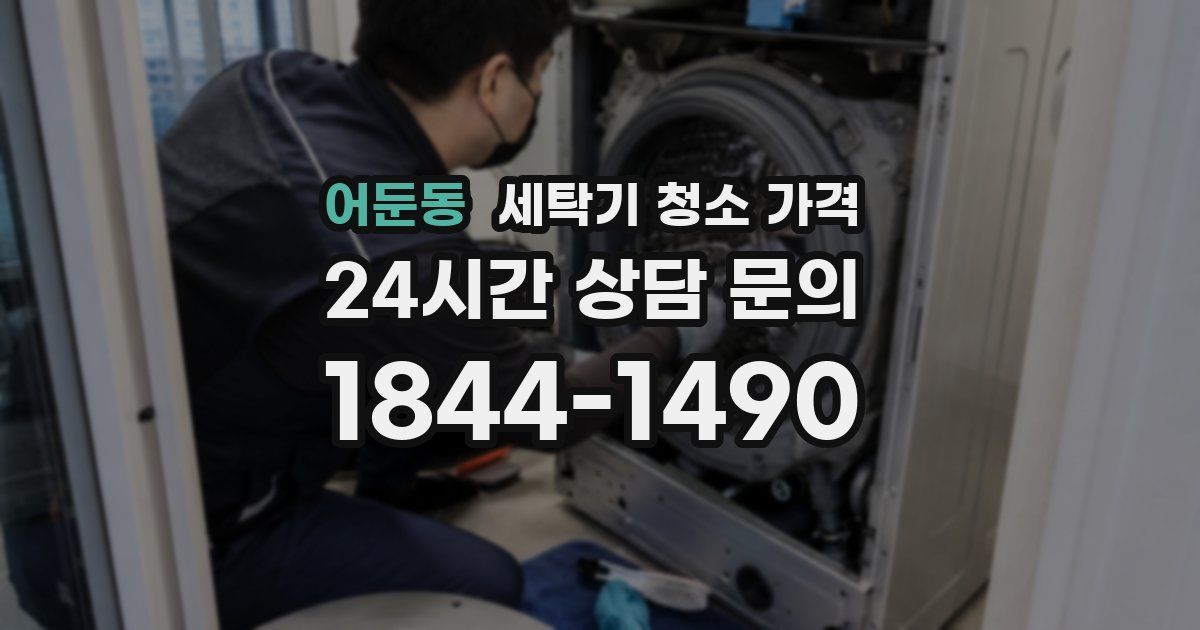 어둔동 세탁기 청소 가격