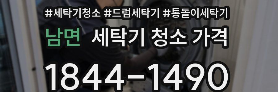 남면 세탁기 청소 가격
