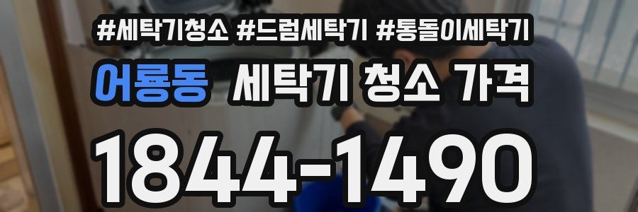 어룡동 세탁기 청소 가격