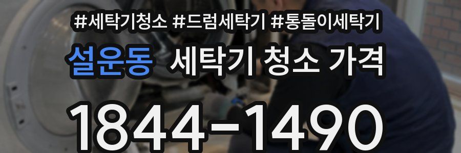 설운동 세탁기 청소 가격