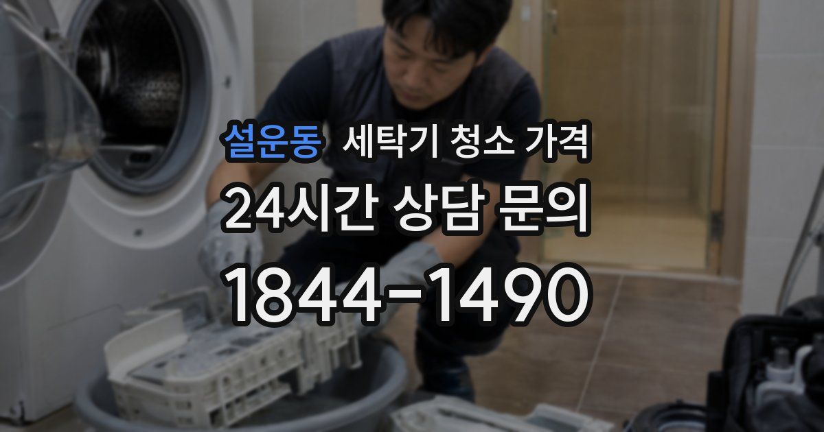 설운동 세탁기 청소 가격