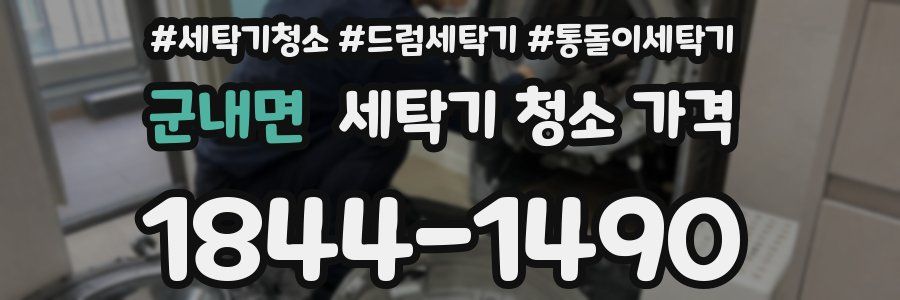 군내면 세탁기 청소 가격