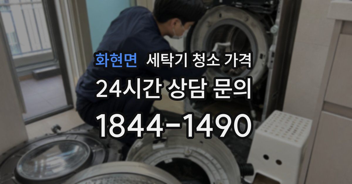 화현면 세탁기 청소 가격