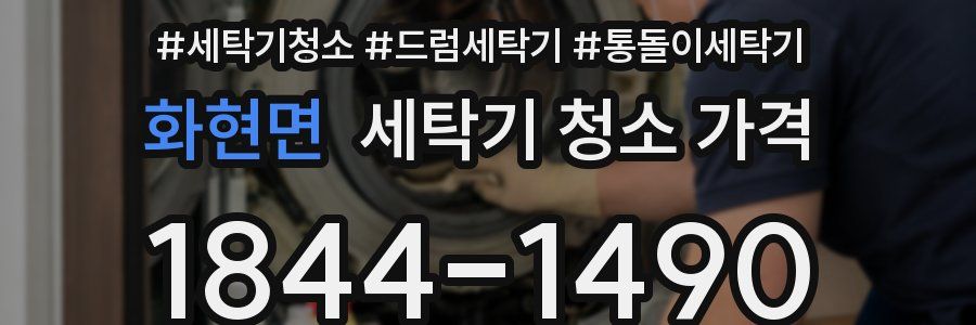 화현면 세탁기 청소 가격