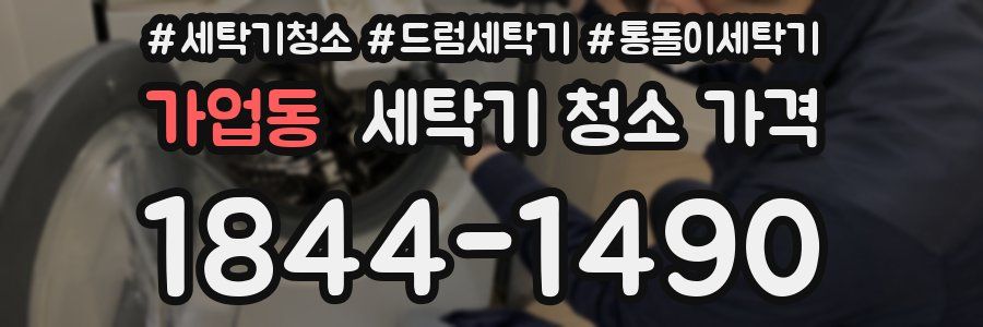 가업동 세탁기 청소 가격