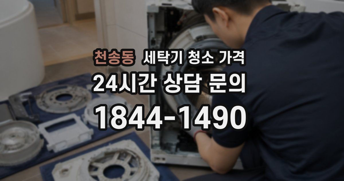 천송동 세탁기 청소 가격