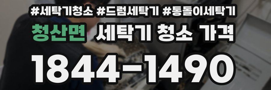청산면 세탁기 청소 가격