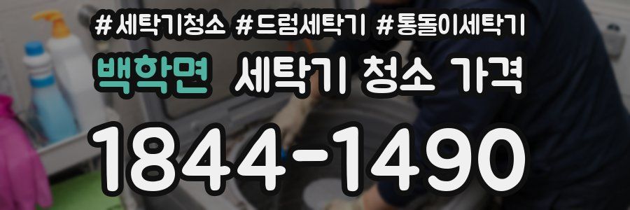 백학면 세탁기 청소 가격