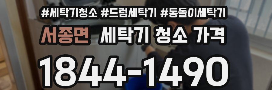 서종면 세탁기 청소 가격