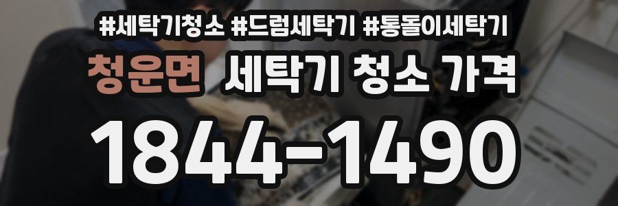 청운면 세탁기 청소 가격