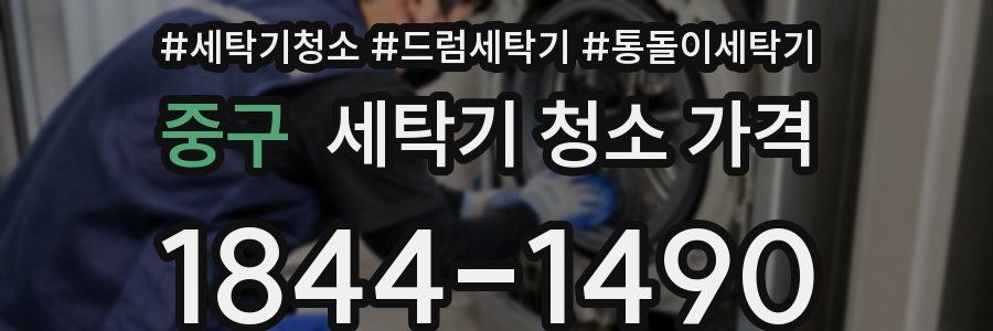 중구 세탁기 청소 가격