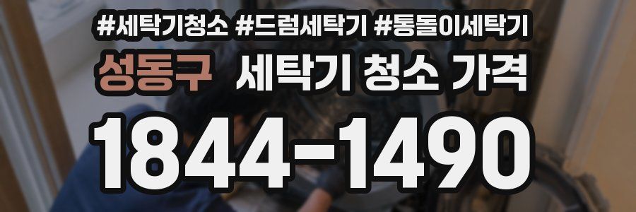 성동구 세탁기 청소 가격