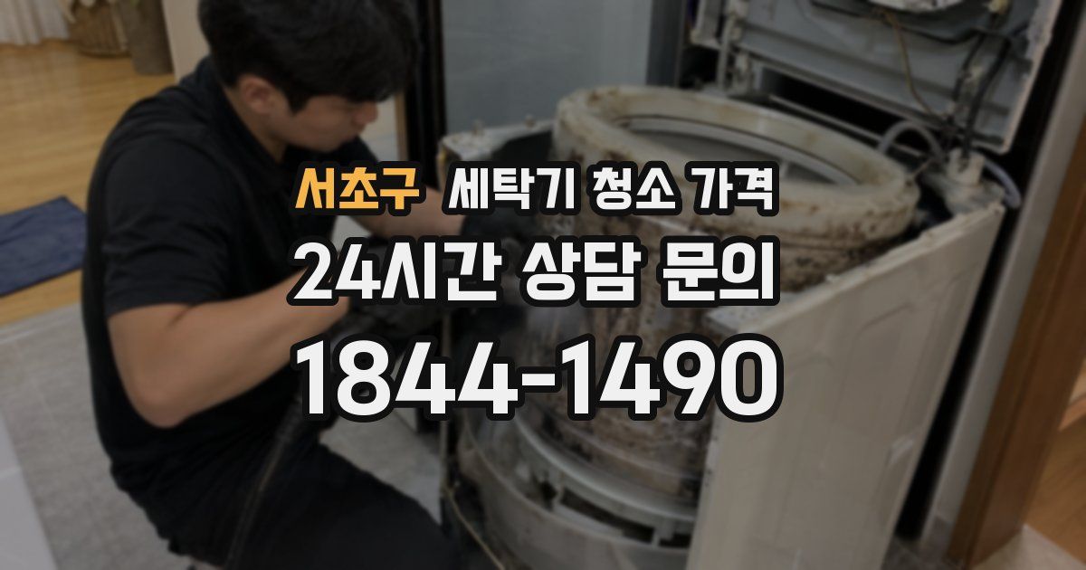 서초구 세탁기 청소 가격