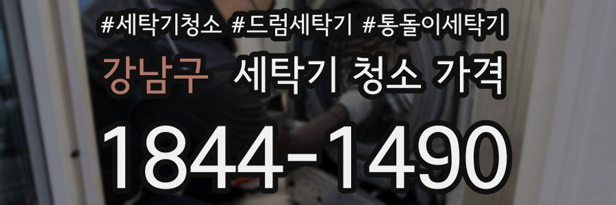 강남구 세탁기 청소 가격