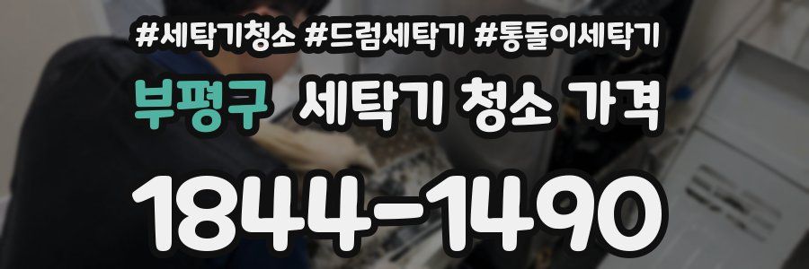 부평구 세탁기 청소 가격