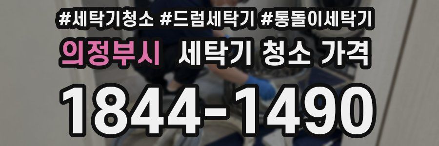 의정부시 세탁기 청소 가격