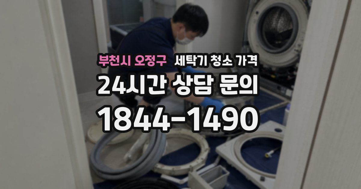 부천시 오정구 세탁기 청소 가격