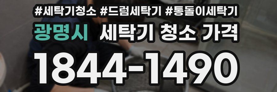 광명시 세탁기 청소 가격