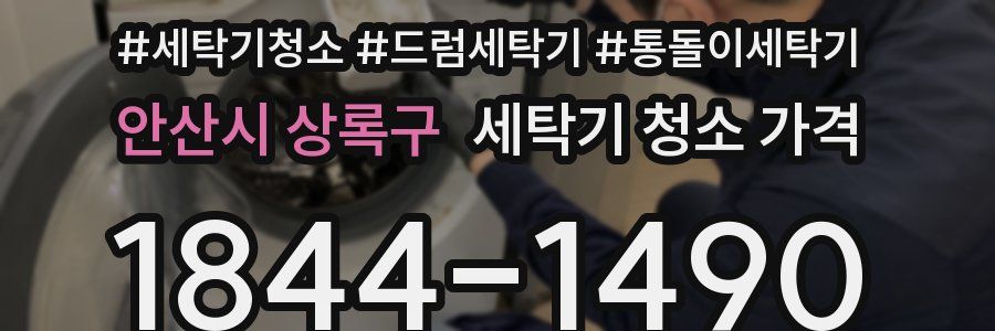 안산시 상록구 세탁기 청소 가격