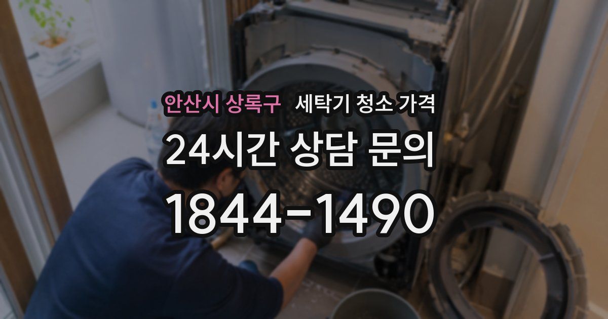 안산시 상록구 세탁기 청소 가격