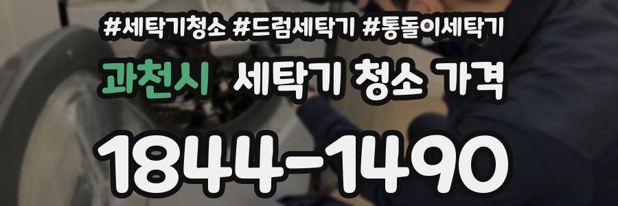 과천시 세탁기 청소 가격