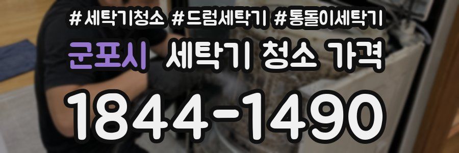 군포시 세탁기 청소 가격