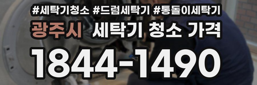 광주시 세탁기 청소 가격