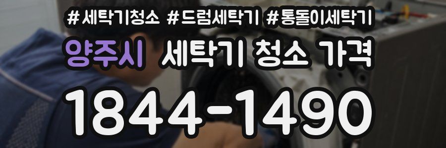양주시 세탁기 청소 가격