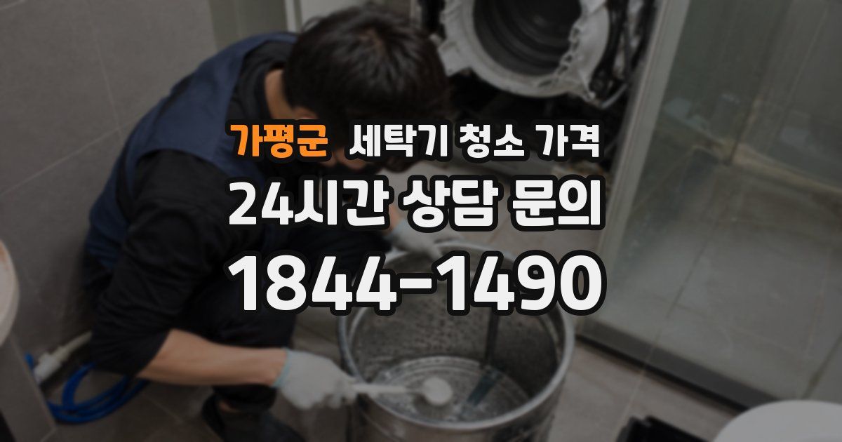 가평군 세탁기 청소 가격