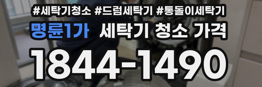 명륜1가 세탁기 청소 가격