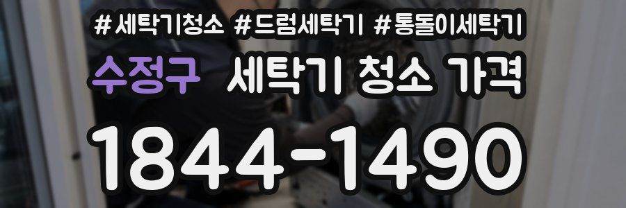 수정구 세탁기 청소 가격