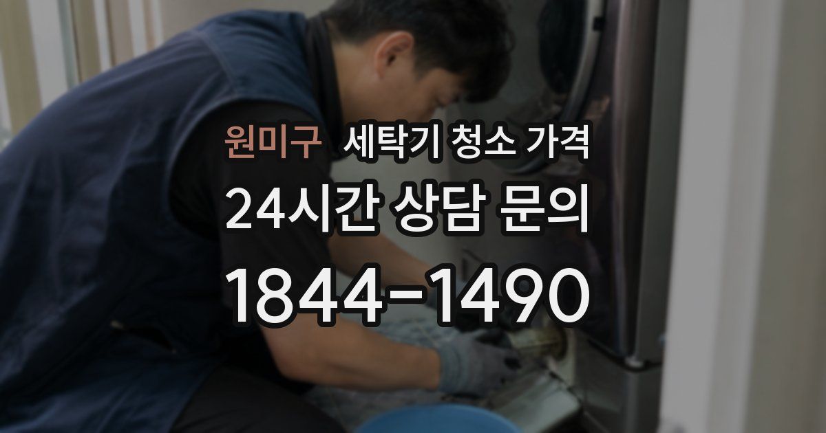원미구 세탁기 청소 가격