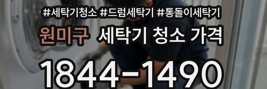 원미구 세탁기 청소 가격