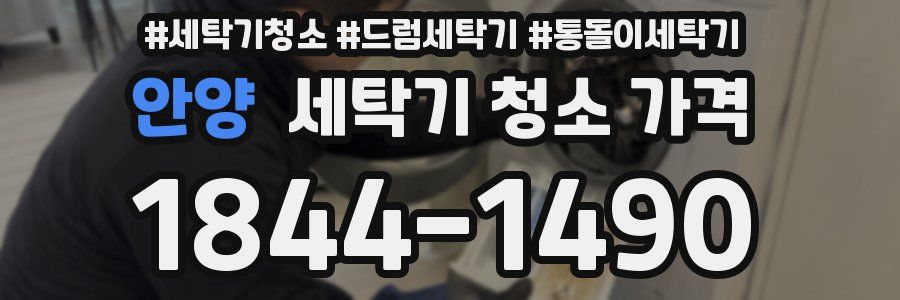 안양 세탁기 청소 가격