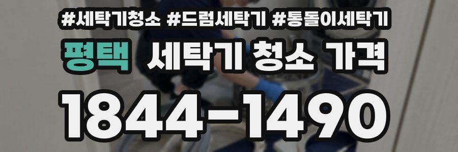 평택 세탁기 청소 가격